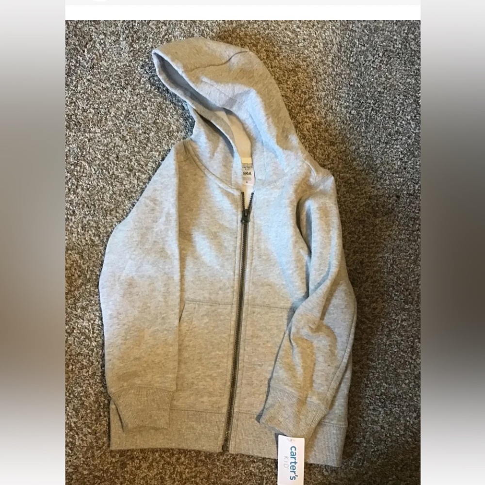 Carter’s boys Or Girls Zip Up Sweatshirt 6 6a